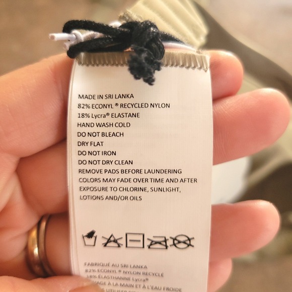 NWT Prana Sunset Scene Top Mirage Tie Dye Halter Bikini Top XS Blue Green Beach - Picture 6 of 7